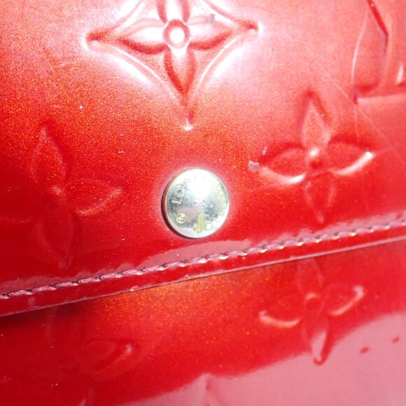 Louis Vuitton Monogram Vernis Sarah Long Red Wallet - Picture 6 of 9